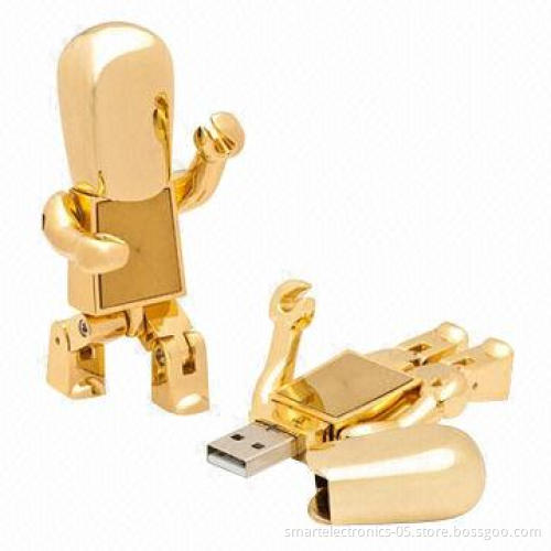 Metal robot USB flash drives